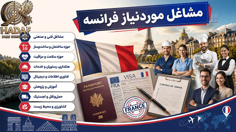 مشاغل موردنیاز فرانسه