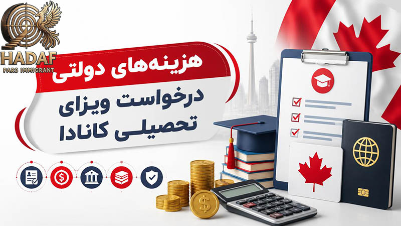هزینه‌های دولتی درخواست ویزای تحصیلی کانادا
